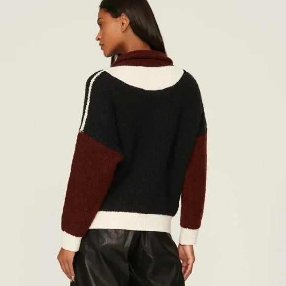 Ba&sh Benji Pullover – Multicolor Mock Neck - Picture 4 of 6